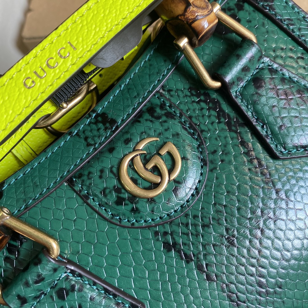 Gucci Diana Mini Tote Bag Shoulder Bag 655661 Green